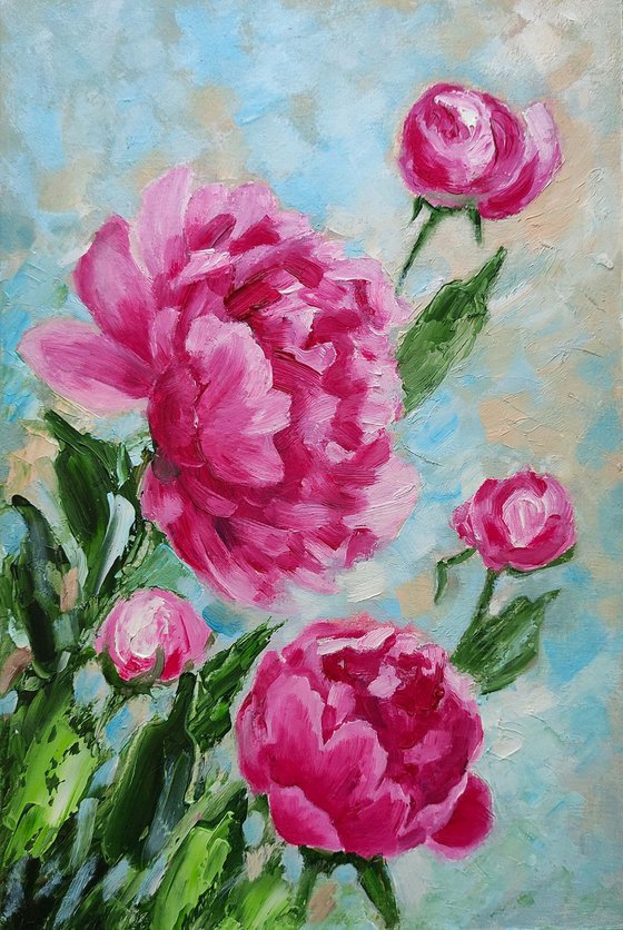 Peonies Painting