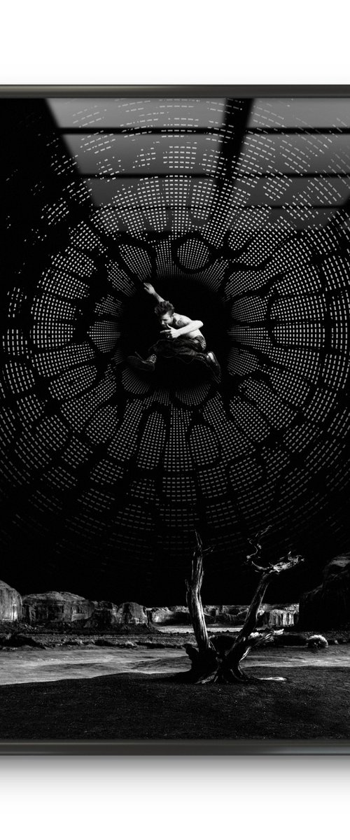 Transmission - Surreal Black&White Art Print by Darius