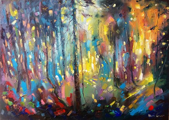 Original Artwork "Forest lights" by Artem Grunyka