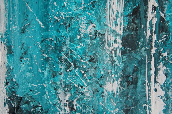 Amazonite Revealed I (100 x 100 cm) XXL (40 x 40 inches)