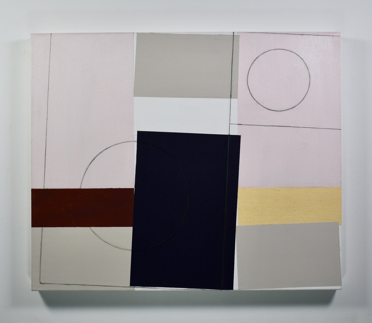 Geometric Abstract Acrylic Painting By Andrew Hardy, 24 X 20, Untitled Iii 2025, Original Artwork