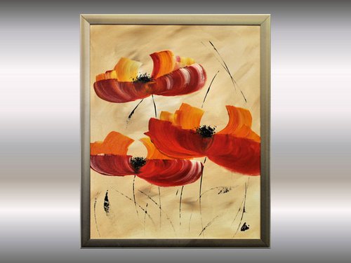 Wild Poppies by Edelgard Schroer