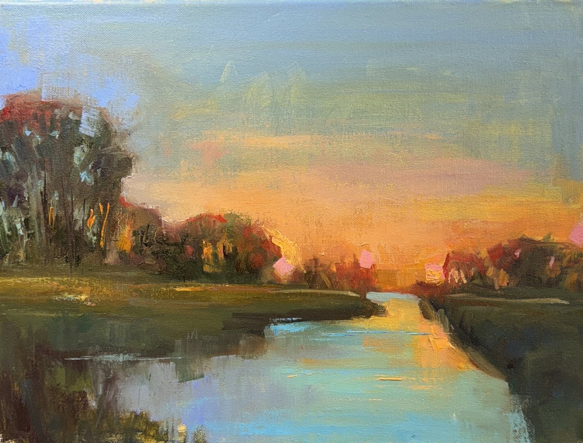 Sunrise Marshes by Emiliya Lane