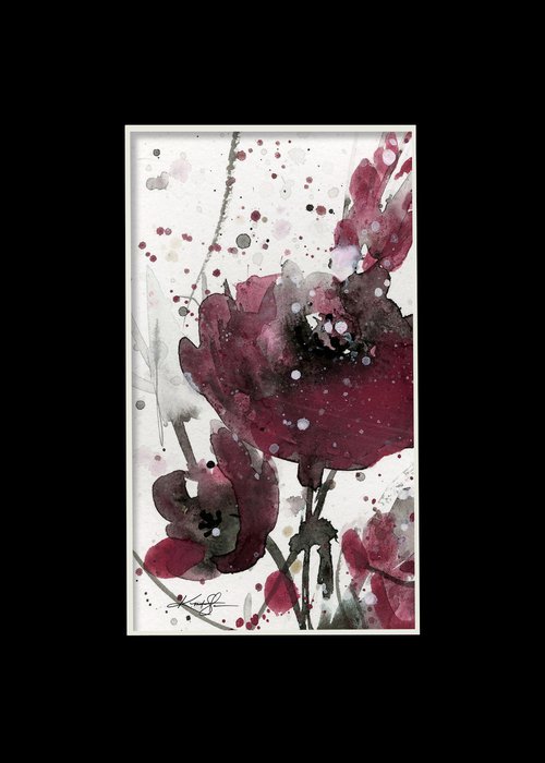 Petite Impressions 11 - Flower Painting by Kathy Morton Stanion by Kathy Morton Stanion