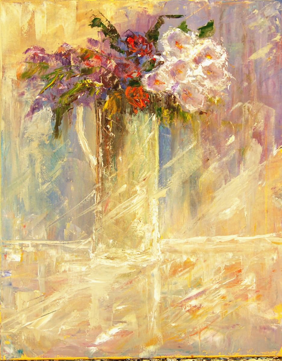 Flowers in the sun light by Mikhail Nikitsenka
