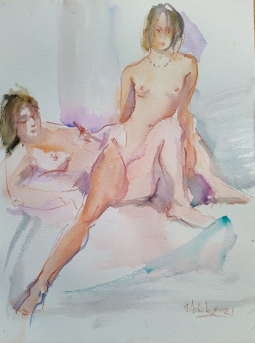 NUDE.02 20210811 (Two nude girls) by Irina Bibik-Chkolian