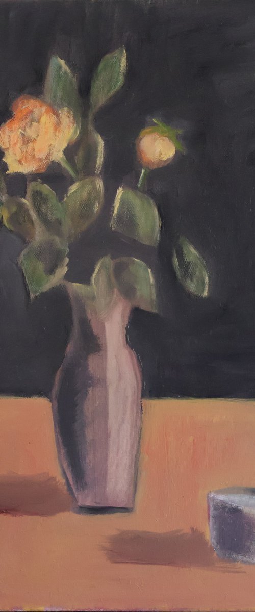 Rose and cup by Elena Zapassky