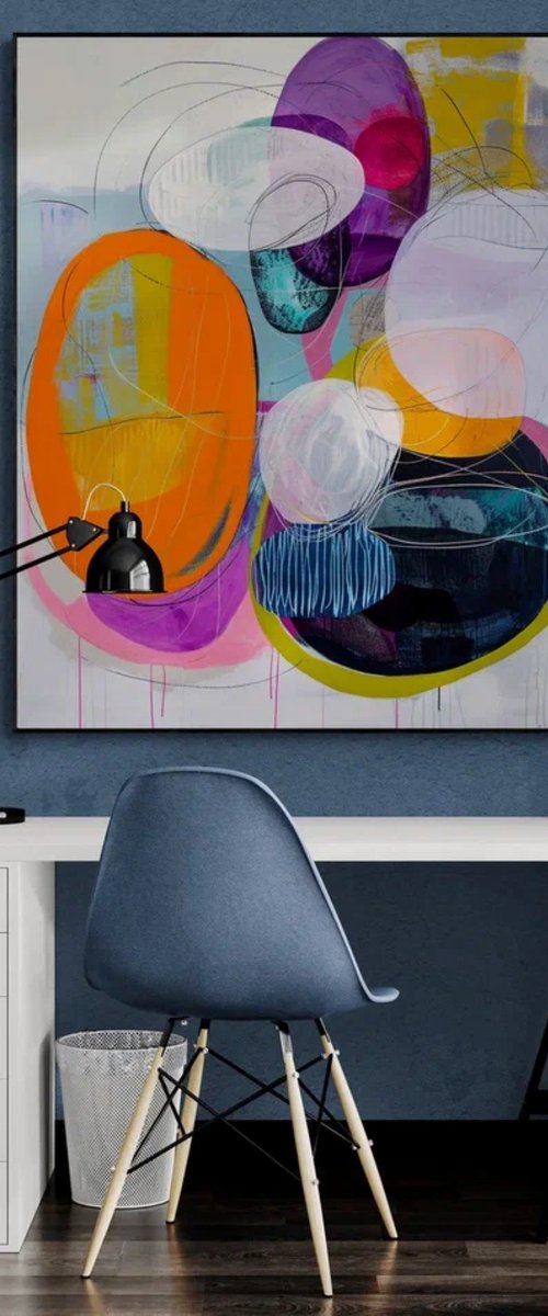 Abstract Color Circles by Sasha Robinson