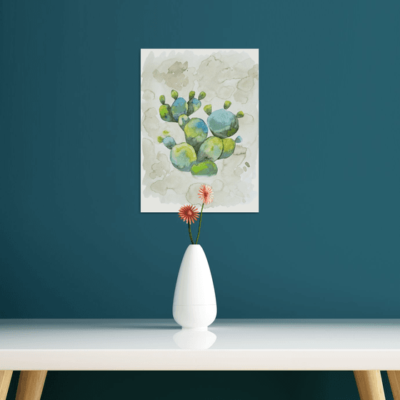 Watercolor Cactus 2