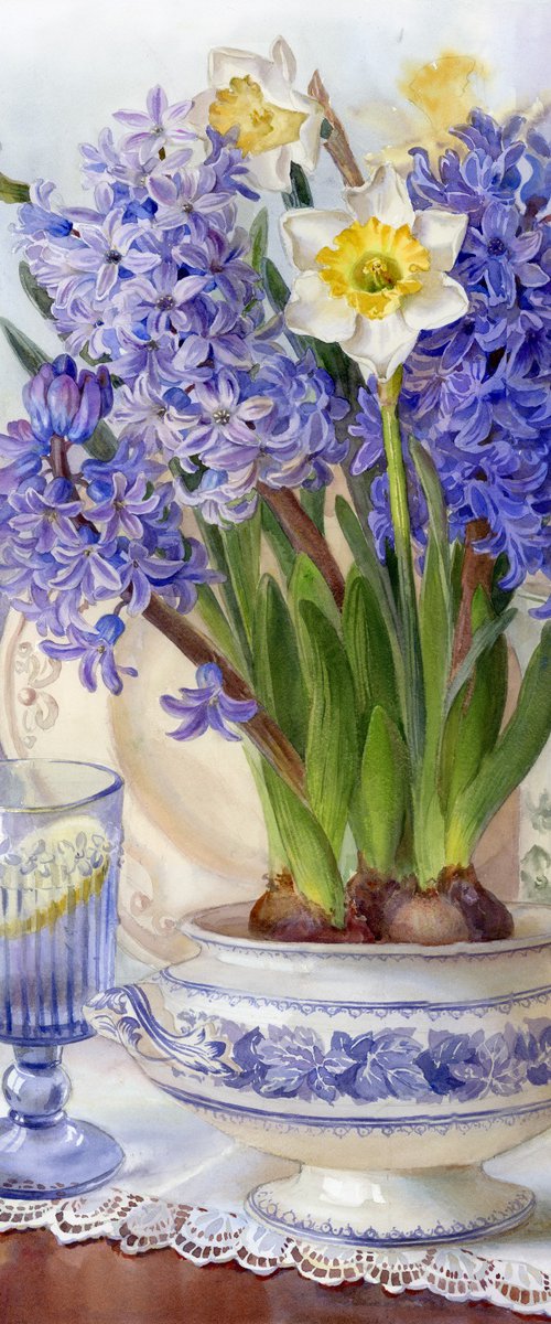 “Spring Lace in an Old Tureen” by Yulia Krasnov