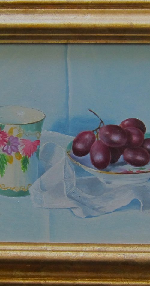 Still Life with Grapes by Sophie Colmer-Stocker