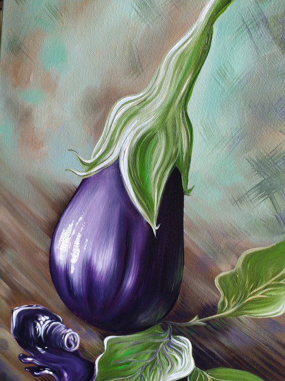 "Eggplant and ink"