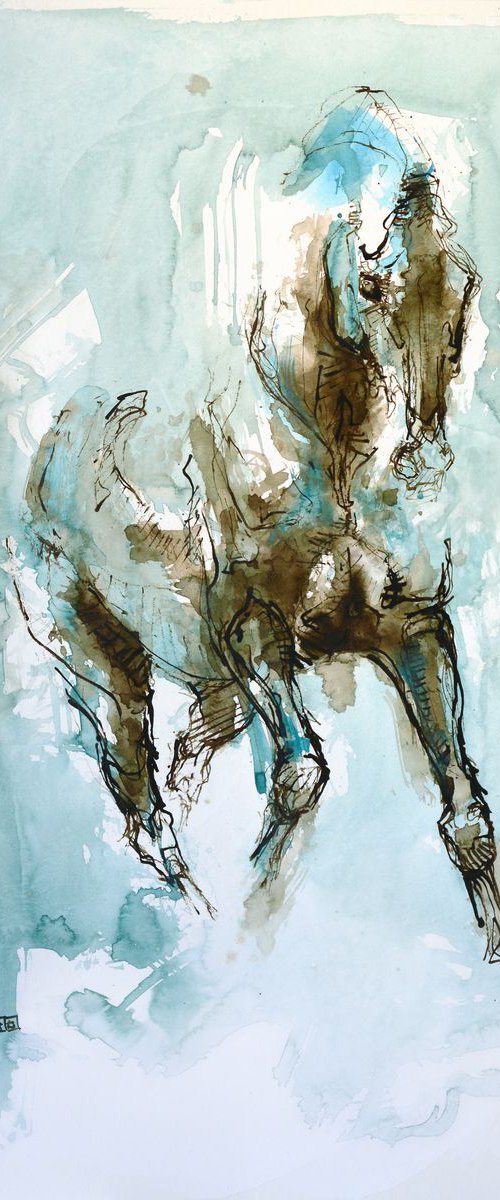 Equine Nude 2a by Benedicte Gele