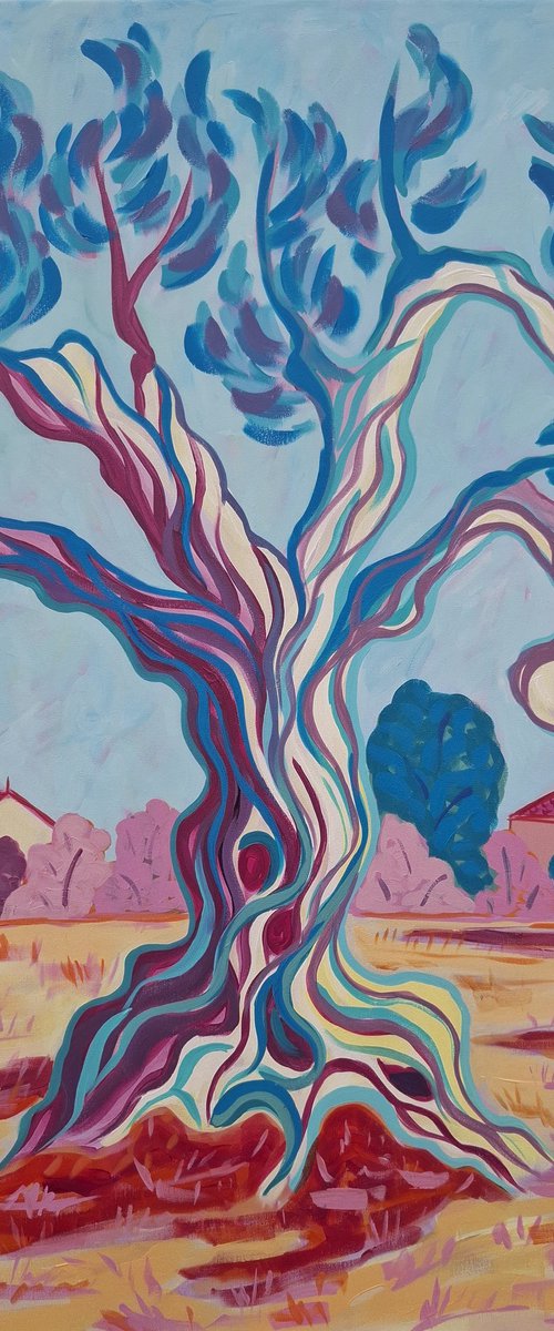 Olive tree on Cami de Altea 2 by Kirsty Wain