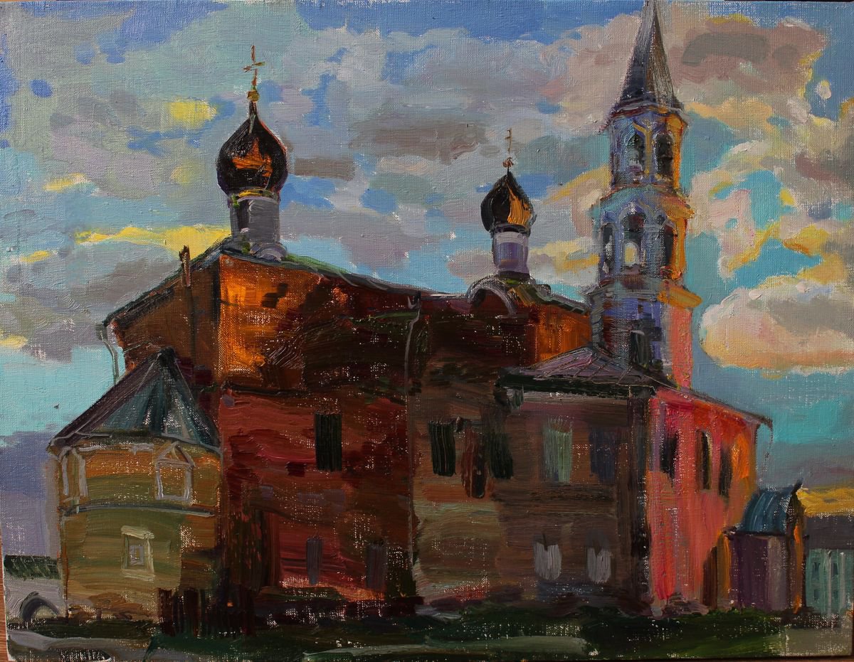 The Boris and Gleb Monastery. The city of Torzhok. by Aleksandra Kodentceva