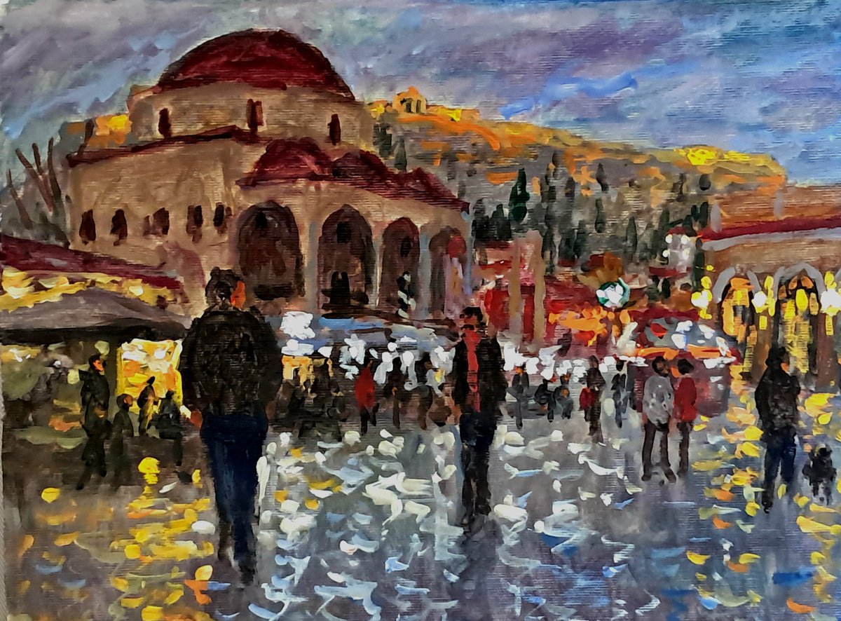  Twilight Below Parthenon By Dimitris Voyiazoglou, 20 X 17, Artwork For Sale On Artfinder