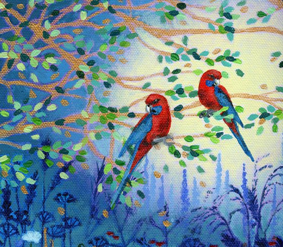 Parrots and Poppies