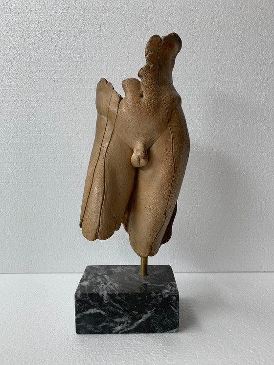 Male nude body torso sculpture