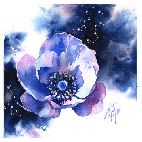 "Anemone. Cosmic flower" by Ksenia Selianko