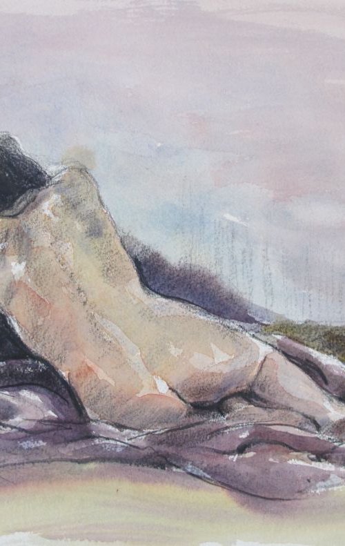 reclining female nude by Rory O’Neill