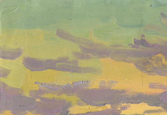 Sunset in Veliky Ustyug
