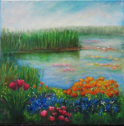 Lily Pond by Maureen Greenwood
