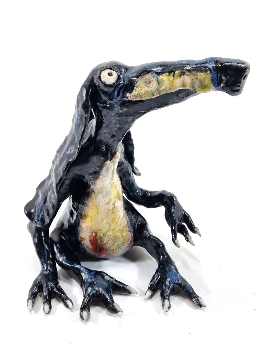 Naive Clay Sculpture , Oswald By Aare Freimann, 8 X 13, Artwork For Sale On Artfinder