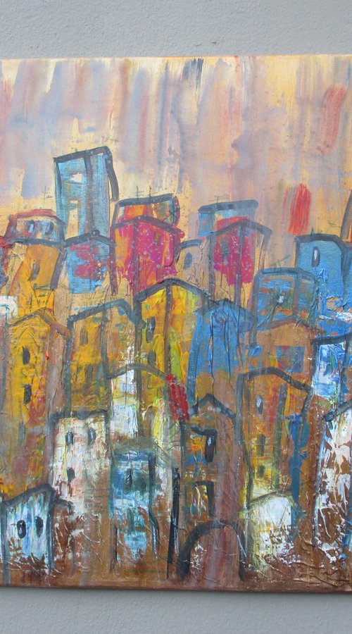red summer city by Sonja Zeltner-Müller