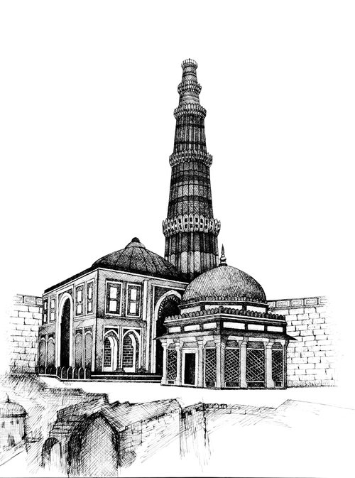 Qutab minar 2 by Syed Akheel
