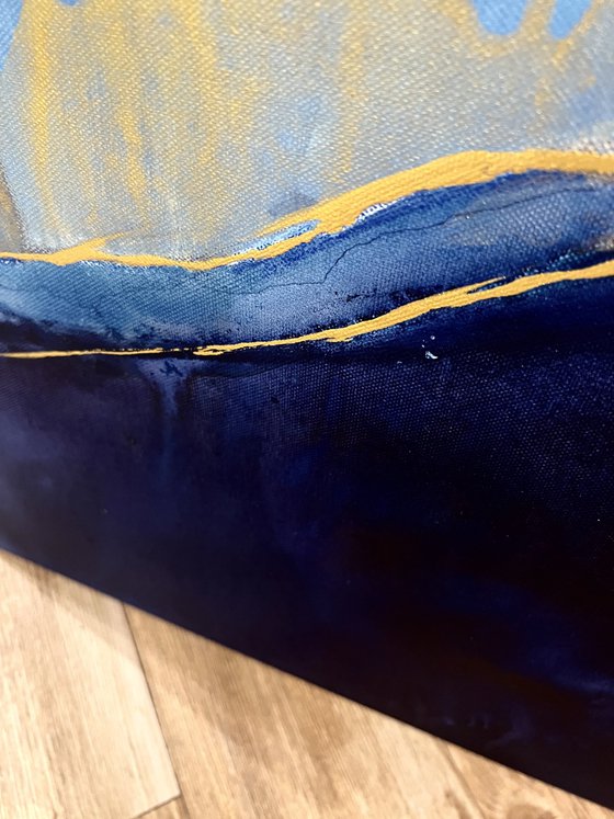 Set White Blue Gold original.