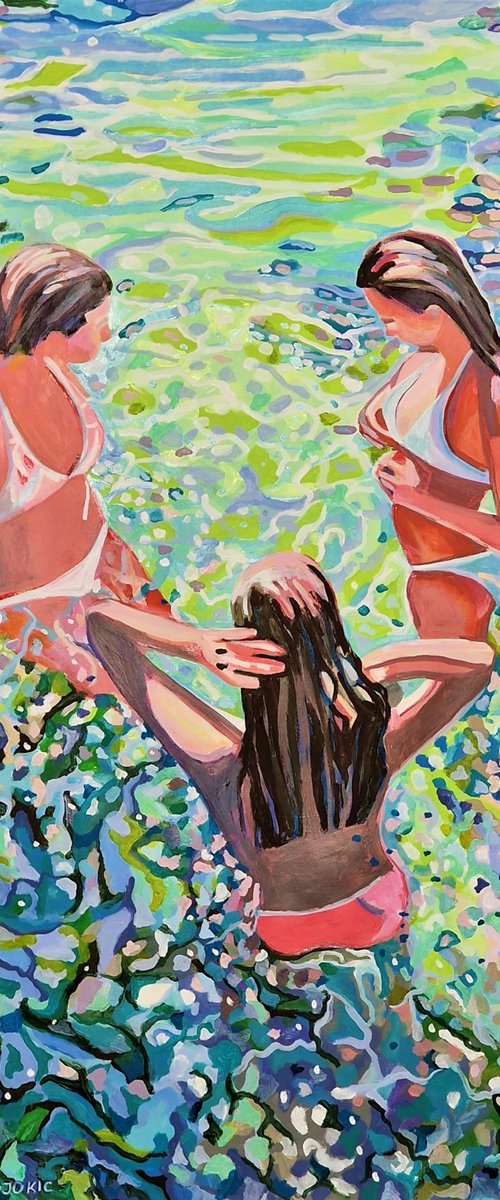 At the beach / 100 x 70 cm by Alexandra Djokic