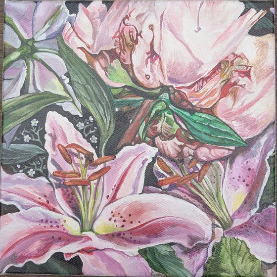 Pink lilies