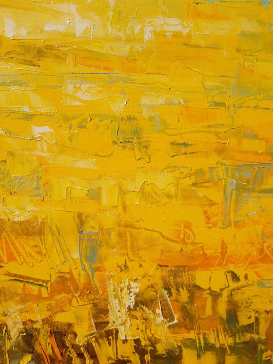 Yellow Field 80x80cm