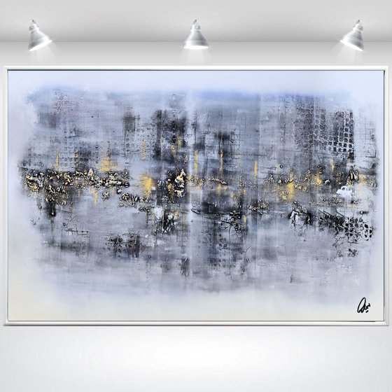 Unspoken Words  - Abstract Art - Acrylic Painting - Canvas Art - Framed Painting - Abstract Painting - Industrial Art