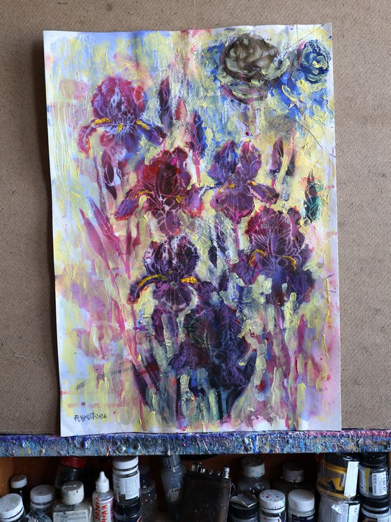 Fantasy with Flowers 339: paper 59x42cm