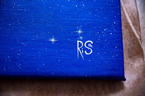 Cherry blossoms under the Milky Way