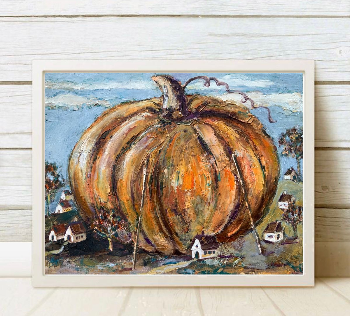 Harvest - pumpkin, trees, landscape by Alexandra Jagoda (Ovcharenko)