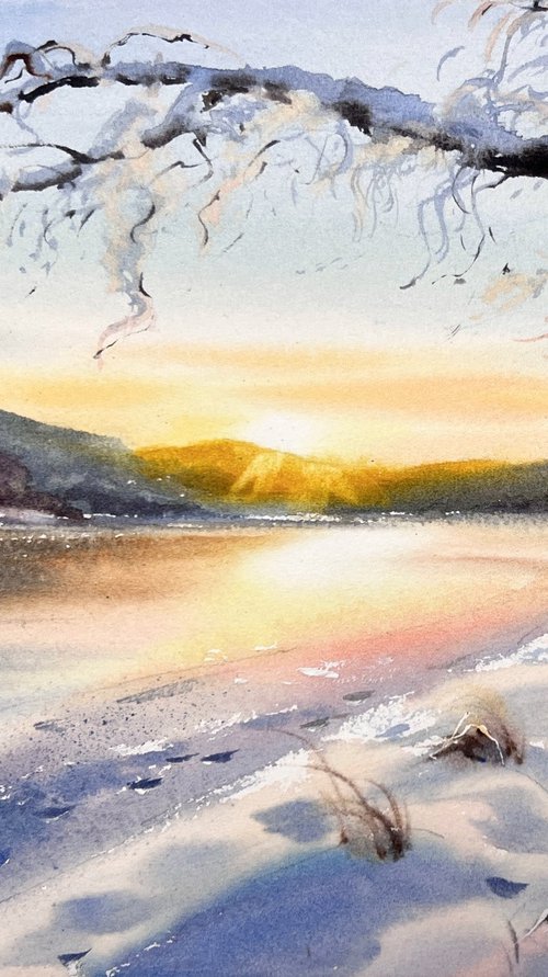 Golden Winter Hush by Eugenia Gorbacheva