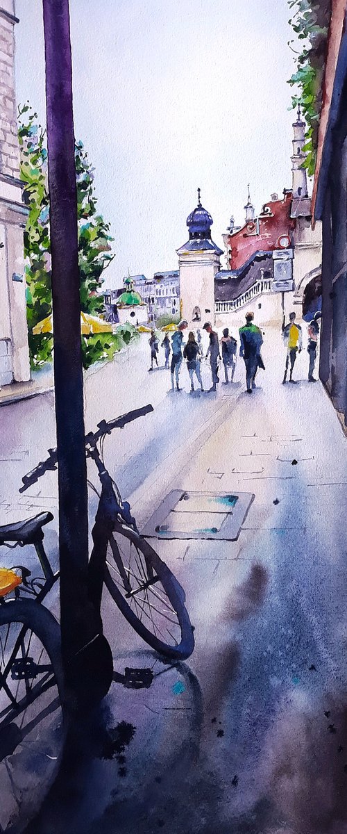 Watercolor Krakow by Kateryna Somyk