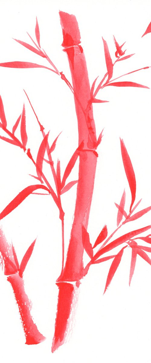Crimson Bamboo Dance by Hai Doan