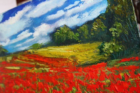 Field of Poppies /  ORIGINAL PAINTING