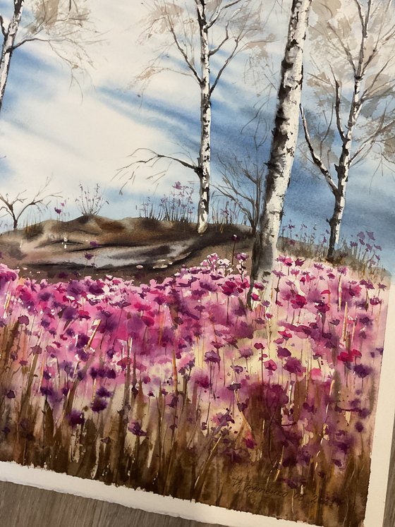 Somewhere wild rosemary is blooming