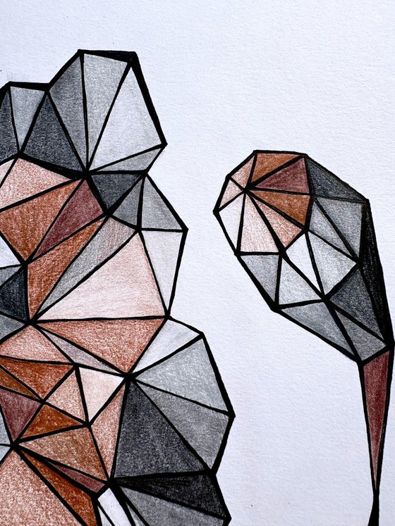 TERRACOTTA POPPY IN CALM FIELD