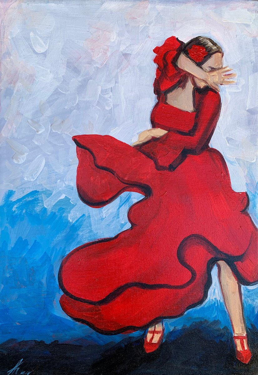Sevillian dance by Anzhelika Klimina