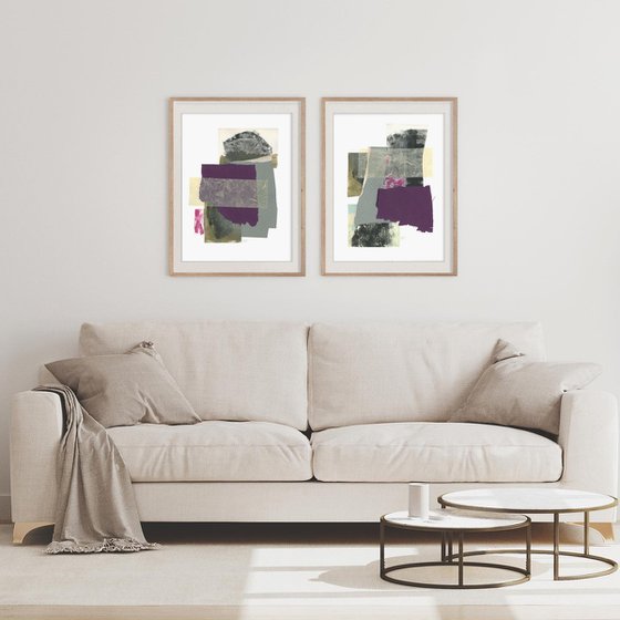 Geometric Abstract collages