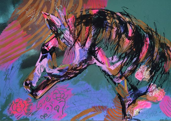 Horse Portrait Metallic Series