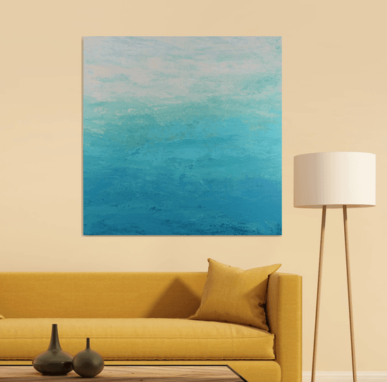 Sea to Sky - Modern Abstract Expressionist Seascape