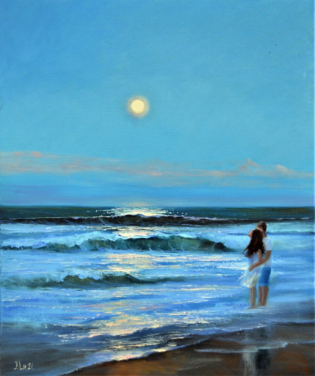 Moonlight 60X50 by Elena Lukina