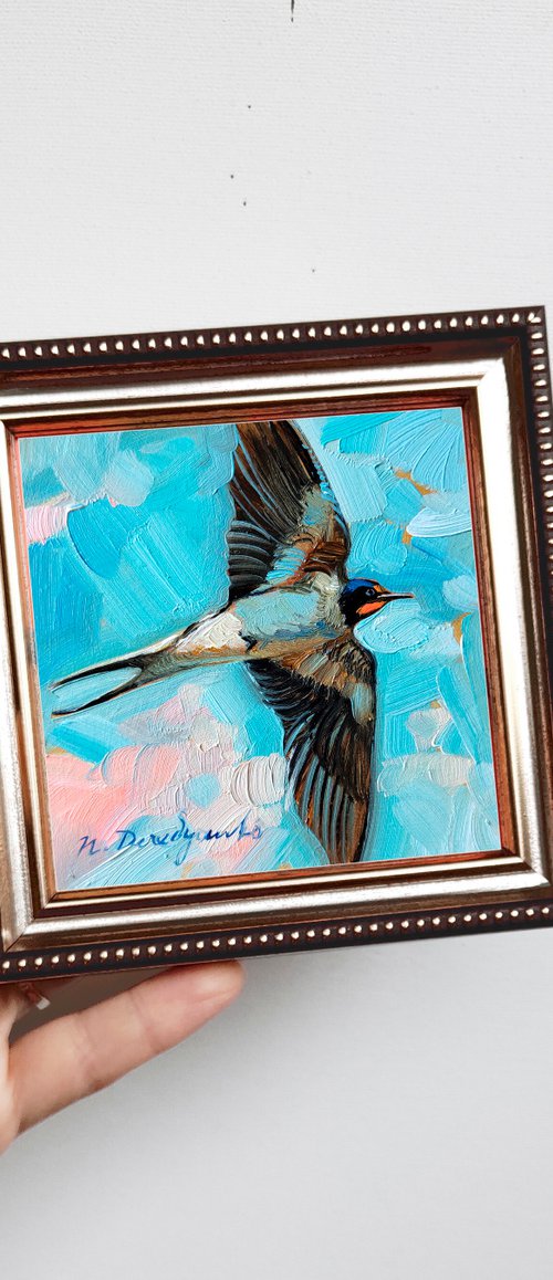 Swallow bird by Nataly Derevyanko