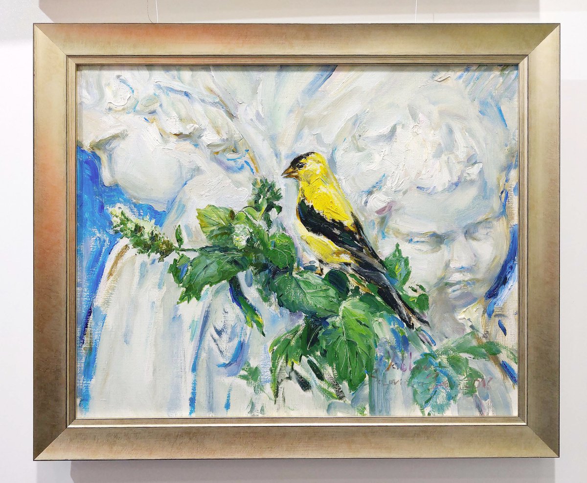 The garden. Hangbird and two angels by Daria Yablon-Soloviova